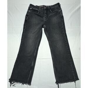 Anthropolgie Pilcro Women's Straight Leg Crop Black Jeans - Size 30 (31x23.5)